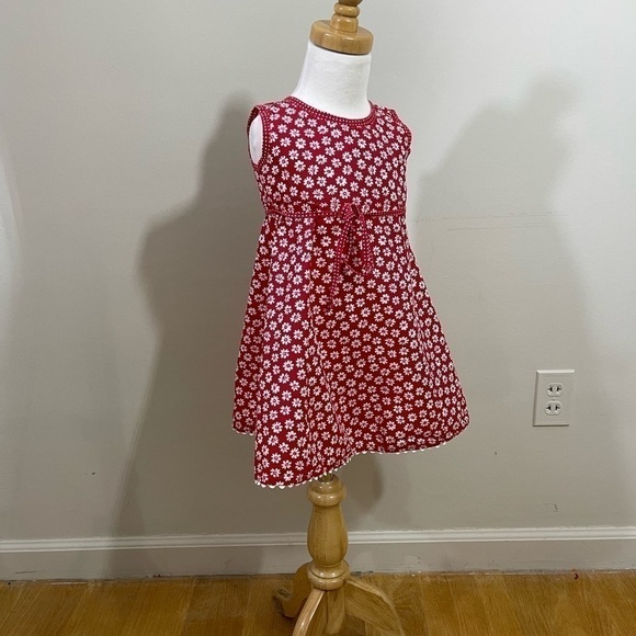 Mulberribush sz 2T dress red with a white print - Picture 1 of 9